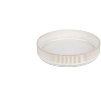 Fameilleur Silva Ciotola Beige Gres Set da 4, 19x4 cm | Finitura a Coste
