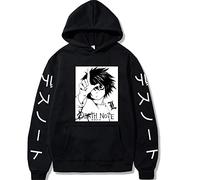 famesale Felpa con Cappuccio Unisex Death Note L Lawliet Yagami Light Pullover Felpa Anime Cosplay Costume per Uomo Donna