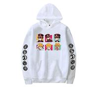 famesale Jibaku Shounen Toilet Bound Hanako Kun Harajuku Stampato Felpa con Cappuccio per Donne Uomo Abbigliamento Sportivo con Canguro Tasca Vello Vestiti Sciolto Caldo Pullover