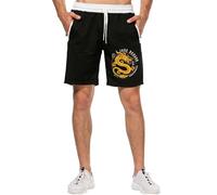 famesale Pantaloncini da Uomo Stampati in 3D Chinese Dragon Pantaloni della Tuta Casual in Stile Cinese Pantaloncini da Palestra da Allenamento con Tasche