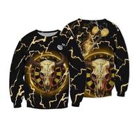 famesale Primavera Autunno Felpe da Uomo con Collo Rotondo Stampate in 3D con Motivo Freccette Uniforme da Gioco del Club di Freccette Maglione Casual Unisex a Maniche Lunghe