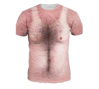 famesale T-Shirt con Stampa Bikini Corpo Falso illusioni ottiche Divertente Top Estate Costume da Spiaggia a Maniche Corte