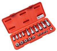 FAMEX Tools 10520 20 - Set di chiavi a bussola e chiavi Torx, 3/8-1/4 pollici, 20 pezzi