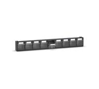 Fami - Cassettiera Porta Minuteria da Muro, Scaffali e Carrelli per Garage, Officina e Magazzini, 9 Cassetti Trasparenti Visual Box, Pannello Porta Viti e Bulloni, Dimensioni: 60 x 6,8 x 7,8 cm