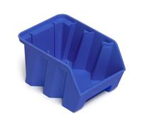 FAMI - Pack da 36 Cassette Picking Box Air Misura 2 a Bocca di Lupo, Contenitore Impilabile per Viteria e Attrezzi in Garage, Officina, Blu, Portata 6 kg, Dimensioni 16 x 23,4 x 12,7 cm
