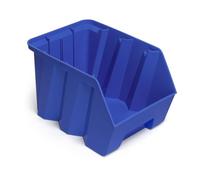 FAMI - Pack da 9 Cassette Picking Box Air Misura 4A5 a Bocca di Lupo, Contenitore Impilabile per Viteria e Attrezzi in Garage, Officina, Blu, Portata 39 kg, Dimensioni 33,6 x 50,7 x 30,4 cm