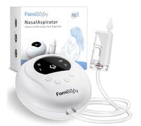 FamiBaby Aspiratore nasale elettrico per neonati e bambini, con 3 livelli di aspirazione, facile da pulire, con ventosa portatile