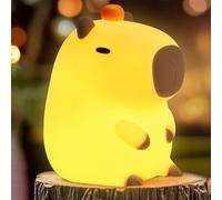 FAMIDUO Luce Notturna a Forma Di Capybara, Luce Notturna Dimmerabile a 2 Livelli Per La Cameretta Dei Bambini, Luce da Lettura, Luminosità Regolabile Luce per Lettura