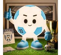 FAMIDUO Luce Notturna Calcio N°10, Lampada Silicone Alimentare