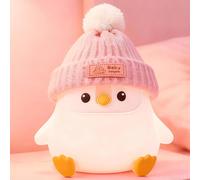 FAMIDUO Luce notturna in silicone a forma di pinguino graziosa lampada a forma