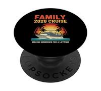 Famiglia 2026 Crociera che fa ricordi per una vita PopSockets PopGrip Adesivo