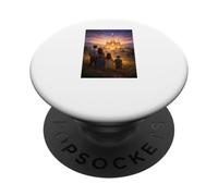 Famiglia A Piedi Verso Tempio Scena Mormone Eternal Path PopSockets PopGrip Adesivo