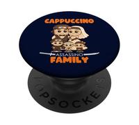 Famiglia Assassino Cappuccino Corrispondenza Italiano Brainrot Meme PopSockets PopGrip Adesivo