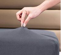 Famiglia biancheria da letto di qualità premium 100% cotone elasticizzato, letto super king, grigio