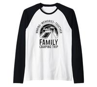 Famiglia Campeggio Viaggio Fare Ricordi Camper Gruppo Corrispondente Maglia con Maniche Raglan