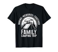Famiglia Campeggio Viaggio Fare Ricordi Camper Gruppo Corrispondente Maglietta