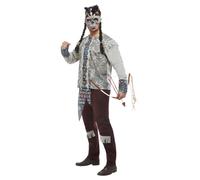 Famiglia Costume Indiano Wild West Halloween Warrior Adulti Bambini