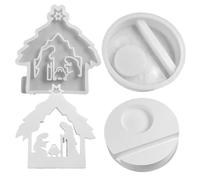 Famiglia curativa SMOFT - Artigianato artistico in silicone 3D | Kit di fusione riutilizzabile in resina epossidica multifunzione per scene religiose fede diyy - Strumento per la casa