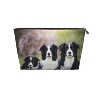 Famiglia dei Border Collie, Borsa da toilette Borsa per trucco Borsa per cosmetici Borsa da toilette da viaggio portatile
