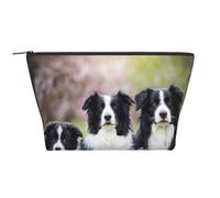 Famiglia dei Border Collie, Borsa da toilette Borsa per trucco Borsa per cosmetici Borsa da toilette da viaggio portatile