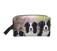 Famiglia dei Border Collie, Borsa per il trucco Borsa per cosmetici Borsa da viaggio portatile da viaggio Borsa per trucco Organizer