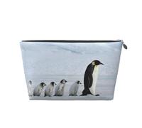 Famiglia dei pinguini, Borsa da toilette Borsa per trucco Borsa per cosmetici Borsa da toilette da viaggio portatile