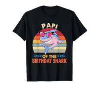 Famiglia di Corrispondenza di Compleanno Papi of The Shark Maglietta