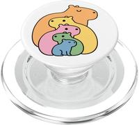 Famiglia di Cute Capybaras PopSockets PopGrip per MagSafe