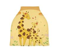 Famiglia Di Giraffe Auto per Bambini Passeggino Tettoia Copri Seggiolino Copertura Infermieristica per L'Allattamento Al Seno All-In-1 Morbido Traspirante Elastica Tettuccio