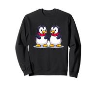 Famiglia di pinguini carini | Adorabili pinguini dei cartoni animati pixel Felpa