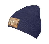 Famiglia di tre fantasmi Beanie cappello per uomo donna inverno caldo maglia risvolto cappelli acrilico Skull Cap Navy Blue