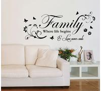 Famiglia Dove Vita Begins - Muro Arte Decalcomania - Contemporanea Vinile
