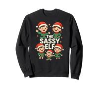 Famiglia Elf The Sassy Elf Fun Woman's Matching Group Felpa