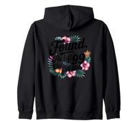 Famiglia Fede Amore Fiore Tropicale Felpa con Cappuccio