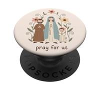 Famiglia Maria Giuseppe Bambino Gesù Prega Per Noi Cattolici PopSockets PopGrip Adesivo