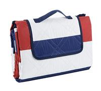 Famiglia Picnic Coperta Impermeabile Viaggio Tappeto Campeggio Blu Rosso Stripe L 130x150cm