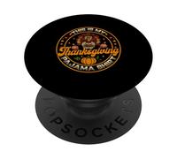 Famiglia Ringraziamento Turchia Questo è il mio pigiama del Ringraziamento PopSockets PopGrip Adesivo