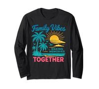 Famiglia Vibes Fare Memorie Insieme Spiaggia Vacanza Maglia a Manica