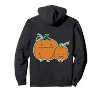 Famiglia Zucca Genitore Figlio Ringraziamento Halloween Felpa con Cappuccio