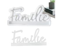 familiari in silicone, stampo per parole familiari, in silicone per lettere di fusione | Stampo per lettere e slogan familiari per arte della colata in resina, stampo creativo per lettere