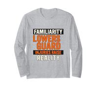 Familiarità abbassa la Guardia | Regalo della Campagna di sensibilizzazione alla Sicurezza Maglia a Manica