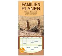 Familienplaner 2026 - Afrikas Tierwelt - Erdmännchen mit 5 Spalten (Wandkalender, 21 x 45 cm) CALVENDO: Ganz nah dran an den supersymphatischen ... der afrikanischen Kalahari beheimatet sind.
