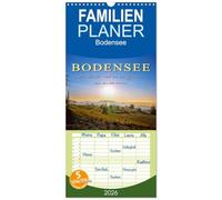 Familienplaner 2026 - Bodensee - "Die Dörfer sind wie ein Garten ..." (Rainer Maria Rilke) mit 5 Spalten (Wandkalender, 21 x 45 cm) CALVENDO: Eine der schönsten Urlaubsregionen, die Bodensee-Region.