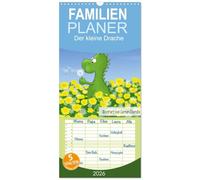 Familienplaner 2026 - Der kleine Drache mit 5 Spalten (Wandkalender, 21 x 45 cm) CALVENDO: Monat für Monat ein kleiner Drache