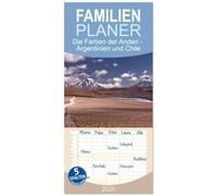 Familienplaner 2026 - Die Farben der Anden - Argentinien und Chile mit 5 Spalten (Wandkalender, 21 x 45 cm) CALVENDO: Eine Palette von Farben