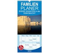 Familienplaner 2026 - EISIGE GIGANTEN in der DISKOBUCHT mit 5 Spalten (Wandkalender, 21 x 45 cm) CALVENDO: Grönlands Eisberge sind einzigartige Meisterwerke der Natur, in Größe, Form und Farbe