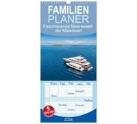 Familienplaner 2026 - Faszinierende Meereswelt der Malediven mit 5 Spalten (Wandkalender, 21 x 45 cm) CALVENDO: Ein Blick ins bunte Meerparadies