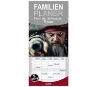 Familienplaner 2026 - Fluch der Schwarzen Flagge mit 5 Spalten (Wandkalender, 21 x 45 cm) CALVENDO: Als ein uralter Fluch über die Meere hereinbricht, ... auf die Suche nach einem legendären Schatz.