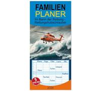 Familienplaner 2026 - Im Bann der Rettung - Rettungshubschrauber mit 5 Spalten (Wandkalender, 21 x 45 cm) CALVENDO: Helden der Lüfte