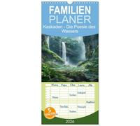Familienplaner 2026 - Kaskaden - Die Poesie des Wassers mit 5 Spalten (Wandkalender, 21 x 45 cm) CALVENDO: Kaskaden der Fantasie: Zwölf Monate malerischer Inspiration